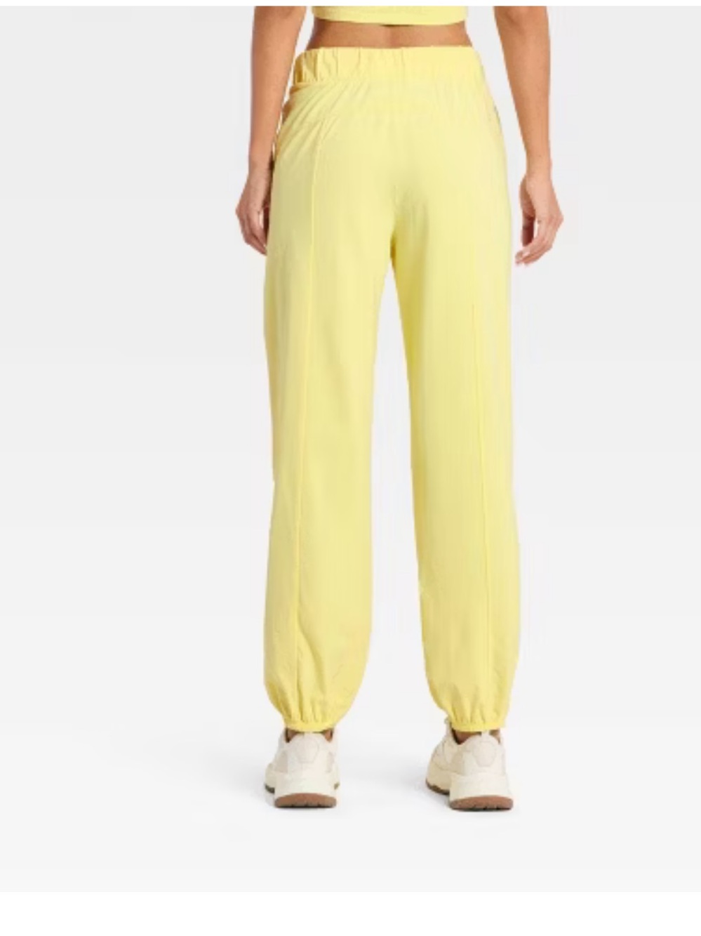 NWT Joylab Women's Washed Yellow Jersey Jogger Pants - Picture 2 of 8